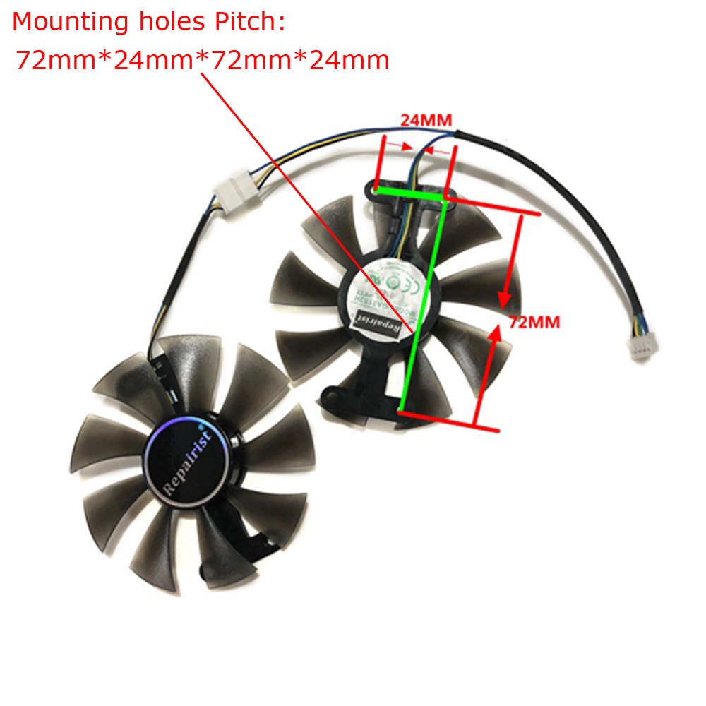 2Pcs/Set,GA91S2H,Video Card Fa - огляд і ціна Rx 580 8Gb 2048Sp Gpu